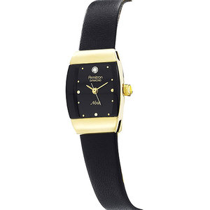 Armitron Women's Diamond Accented Black Dial Watch